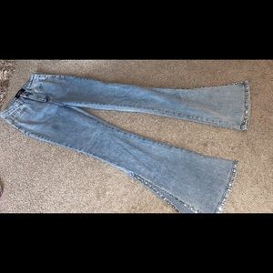 Diamond bottomed pants